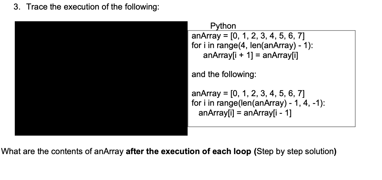 What are the contents of anArray after the