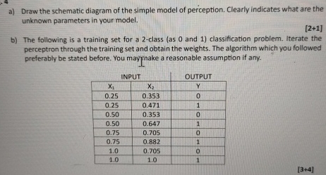 a ) Draw the schematic diagram of the simple