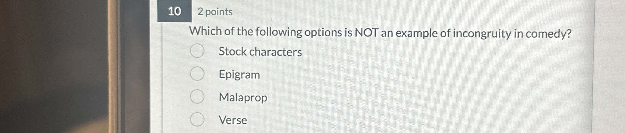 Which of the following options is NOT an example