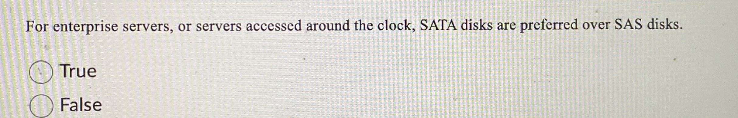 For enterprise servers, or servers accessed