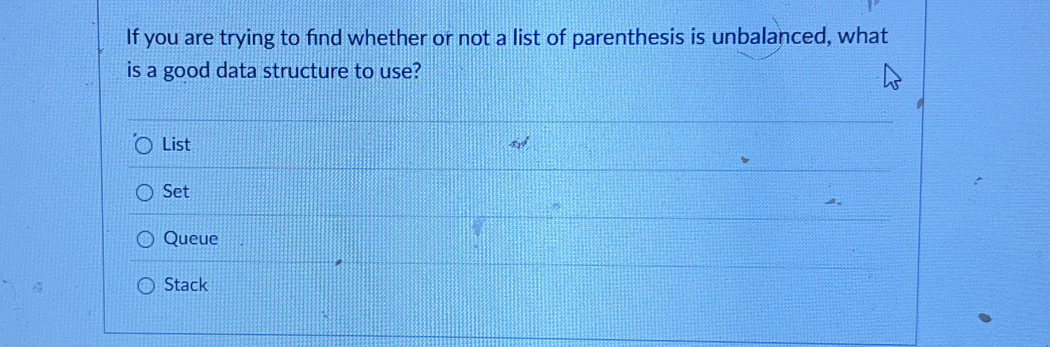 If you are trying to find whether or not a list
