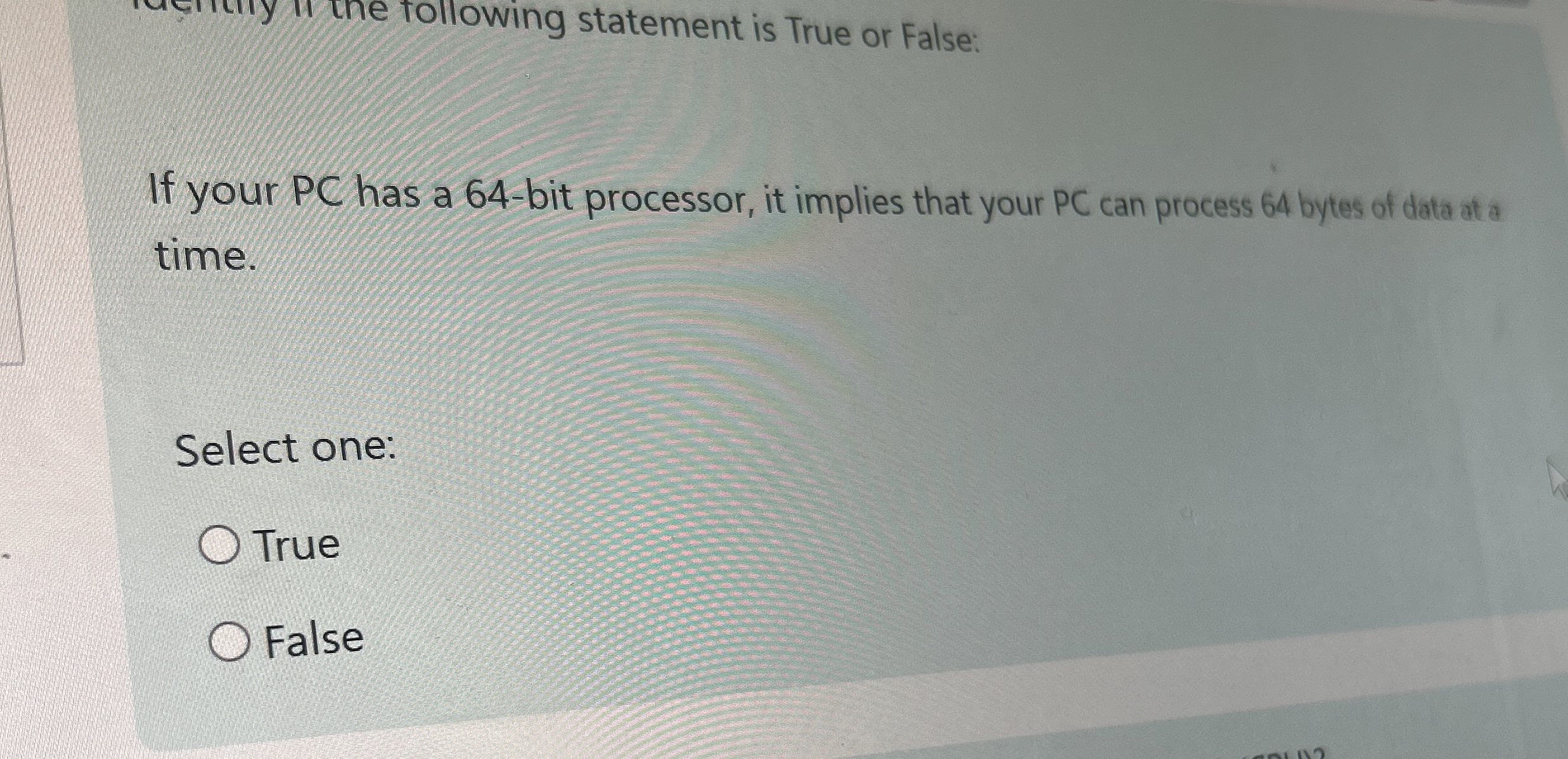 If your PC has a 6 4 - bit processor, it implies