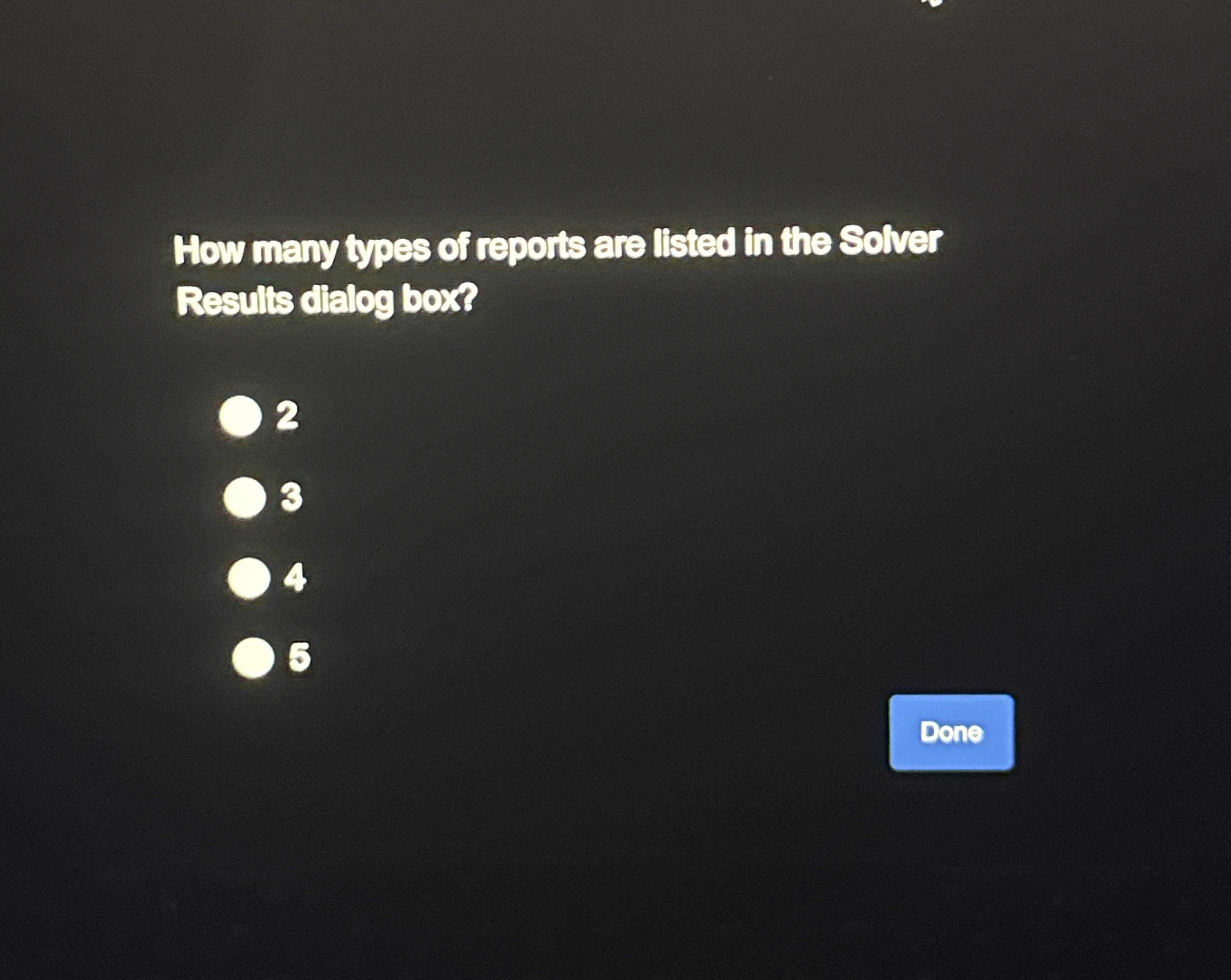 How many types of reports are listed in the