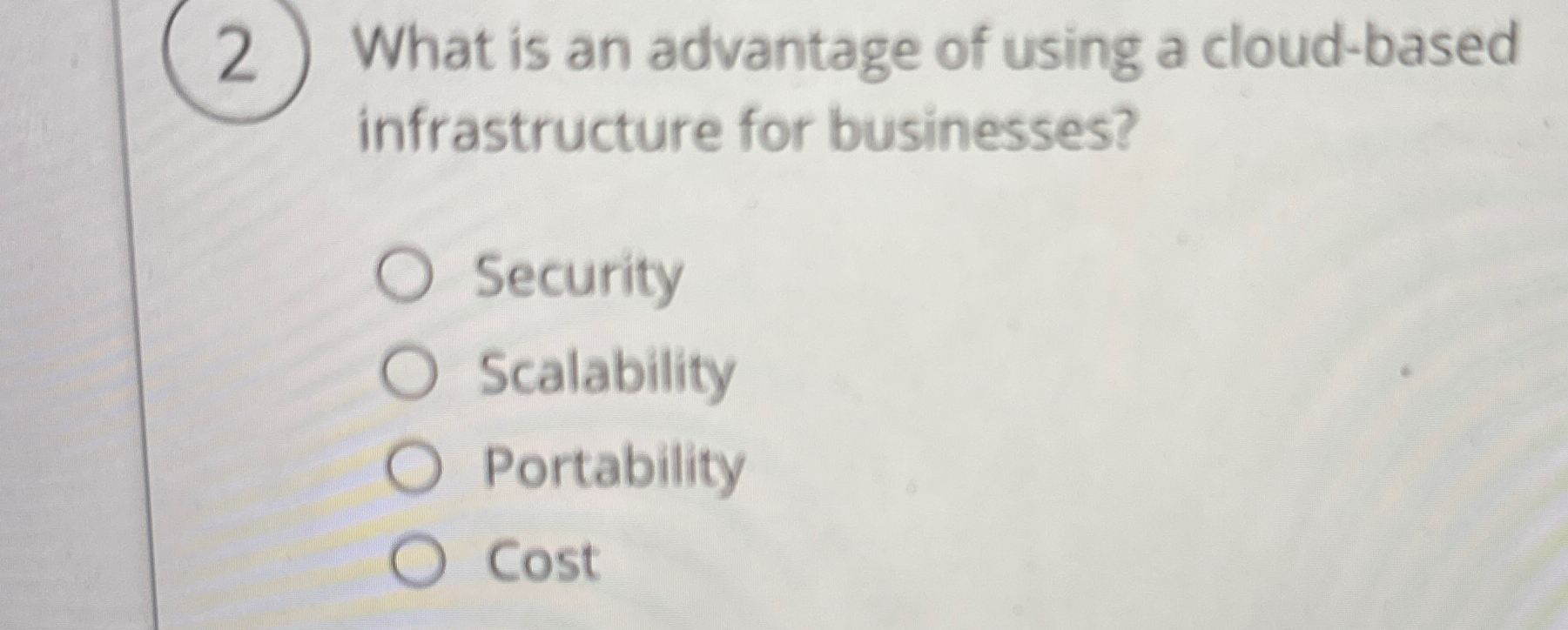 What is an advantage of using a cloud - based