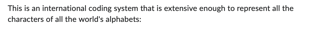 This is an international coding system that is
