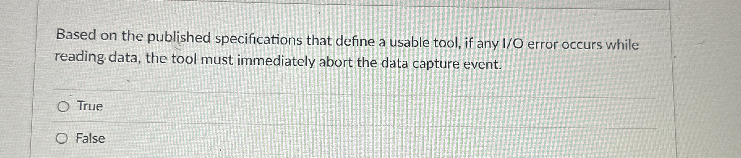 Based on the published specifications that define