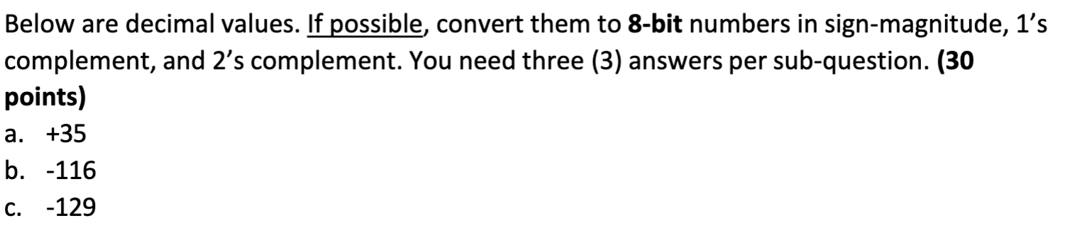 Below are decimal values. If possible, convert