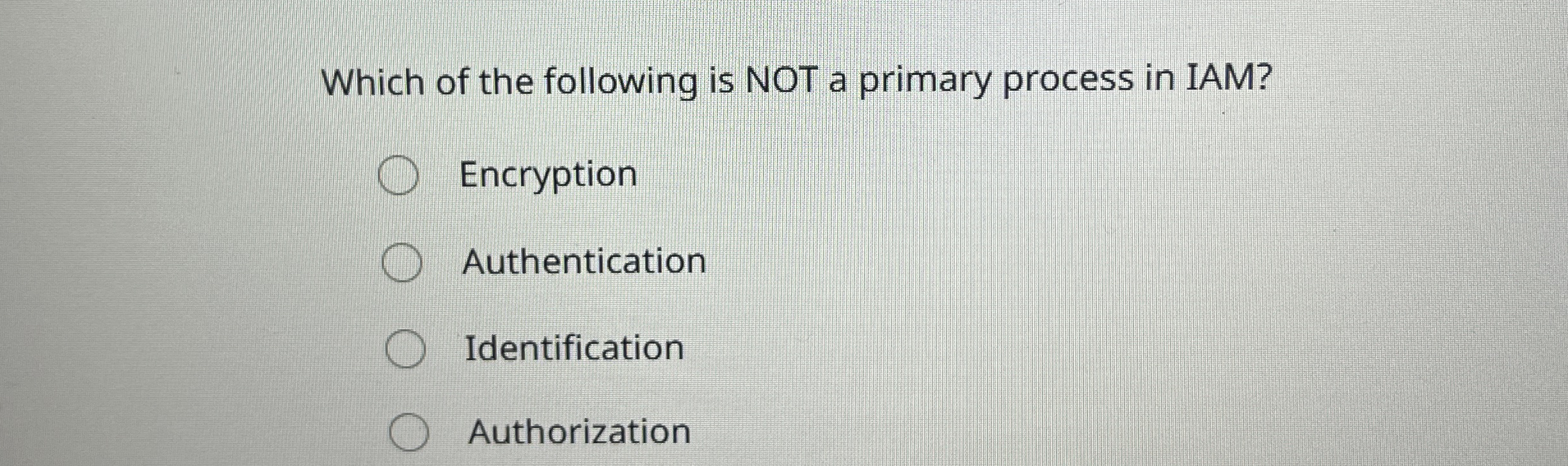 Which of the following is NOT a primary process
