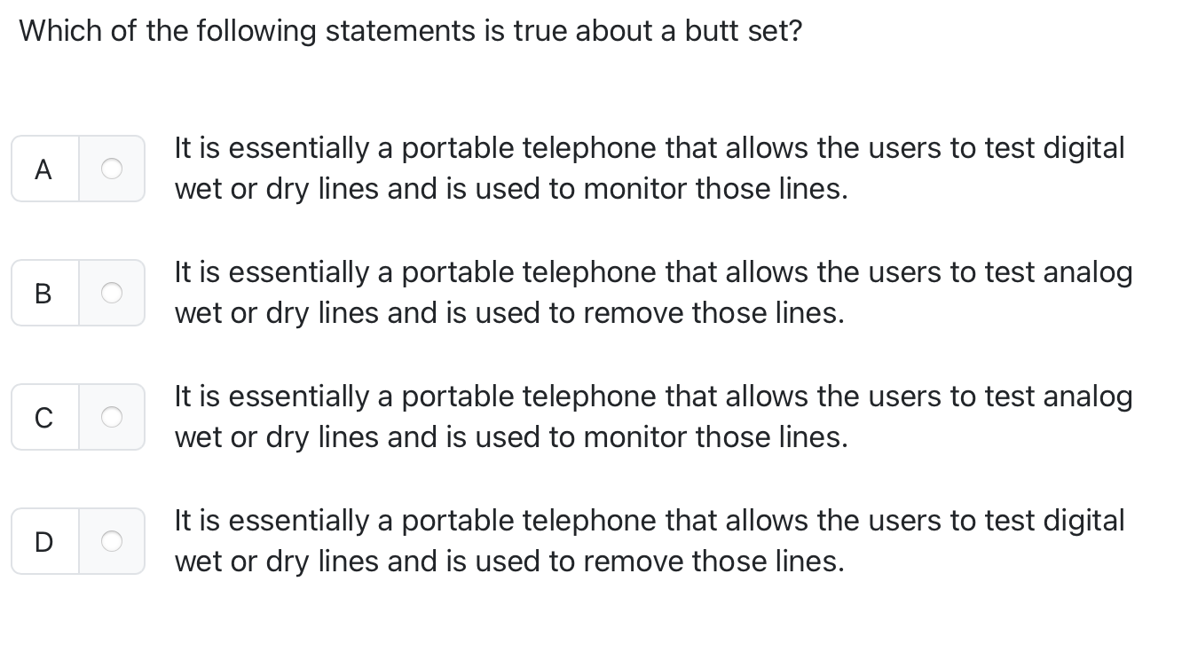 Which of the following statements is true about a