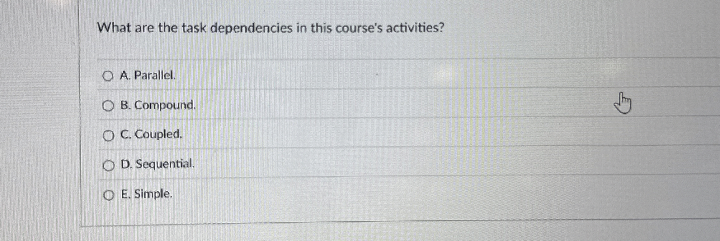 What are the task dependencies in this course's