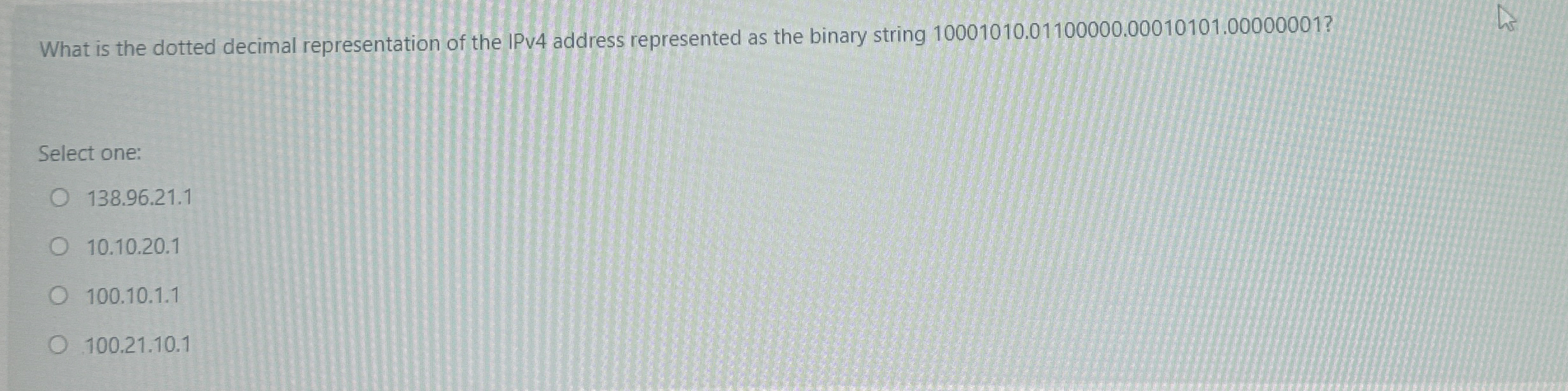 What is the dotted decimal representation of the