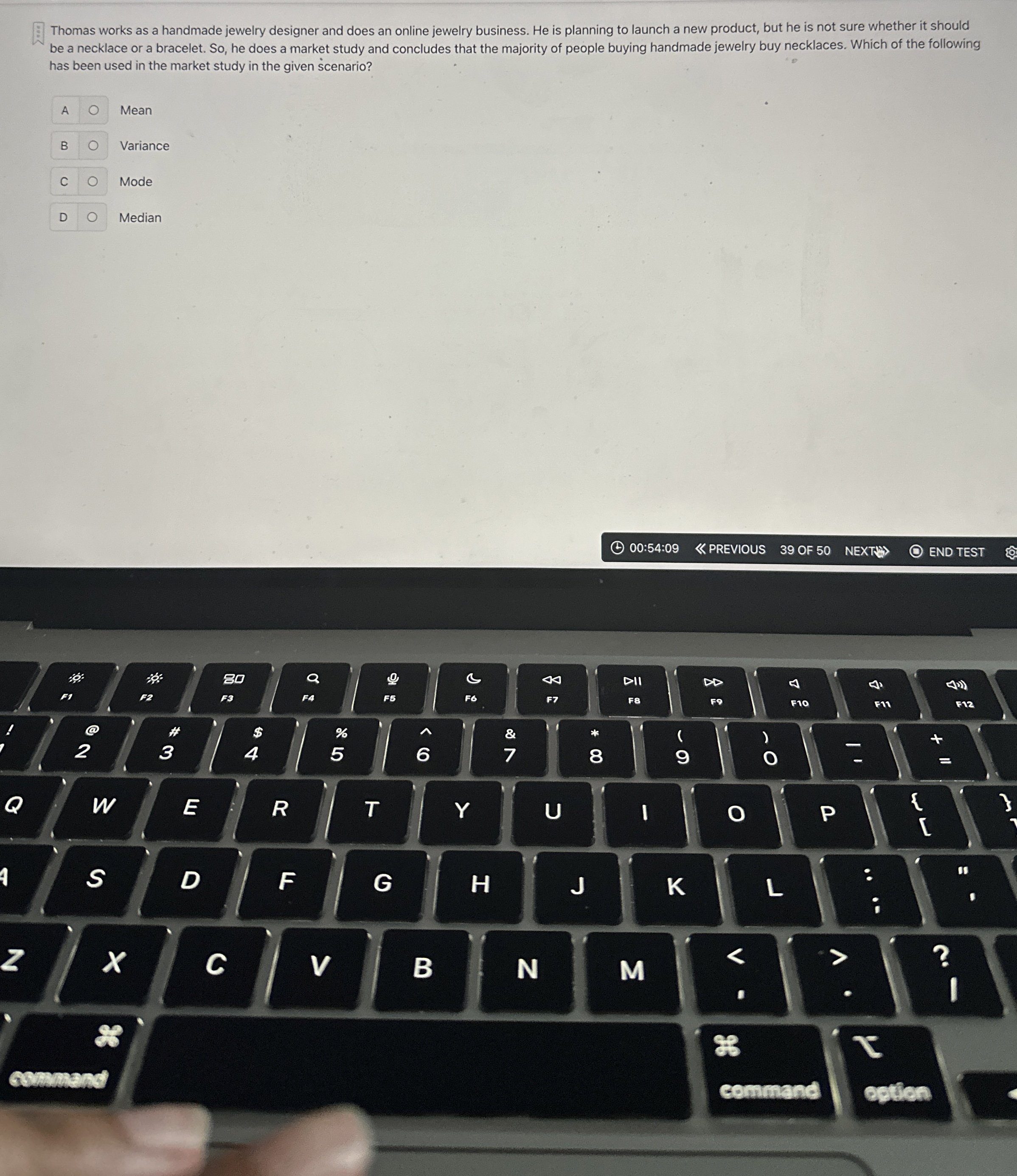 Thomas works as a handmade jewelry designer and