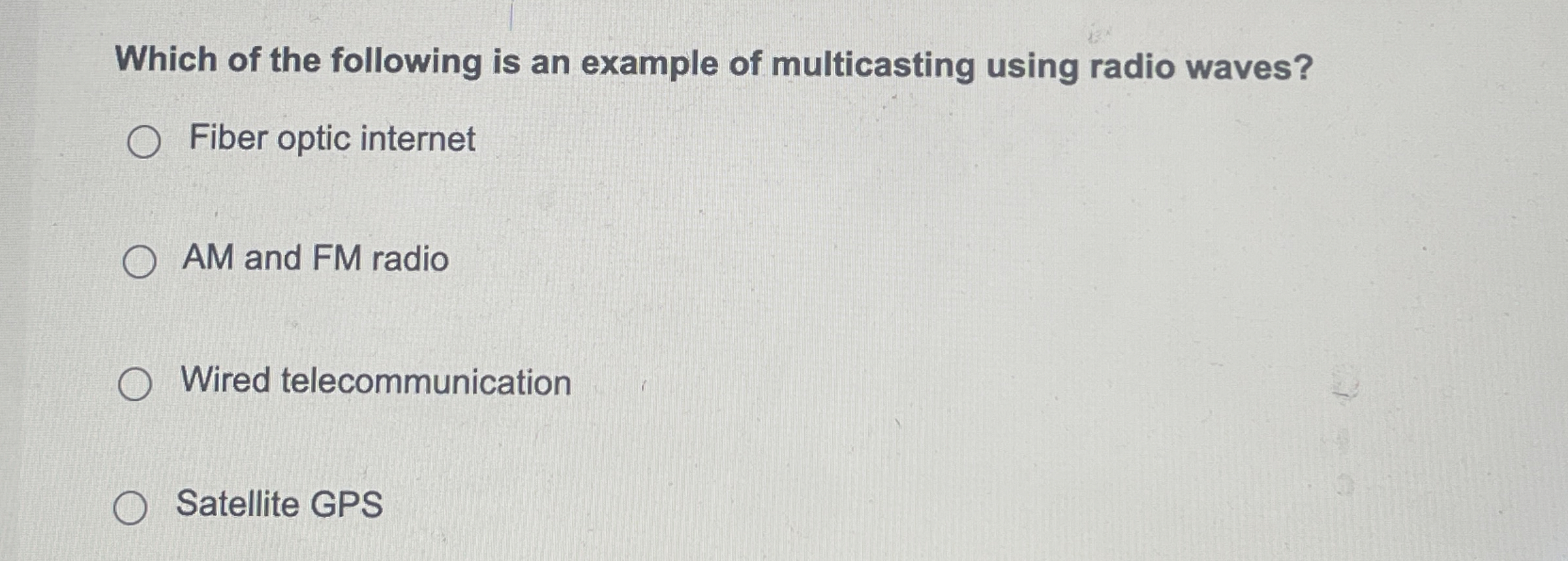 Which of the following is an example of