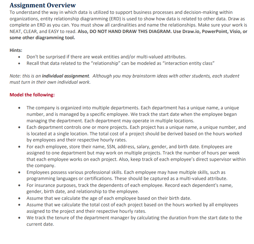 Please help me create an ERD diagram via draw.io