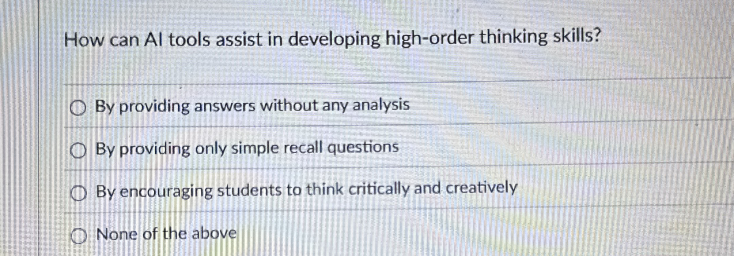 How can Al tools assist in developing high -