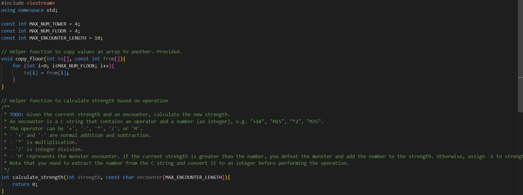 I ' m writing a call function for a C + +