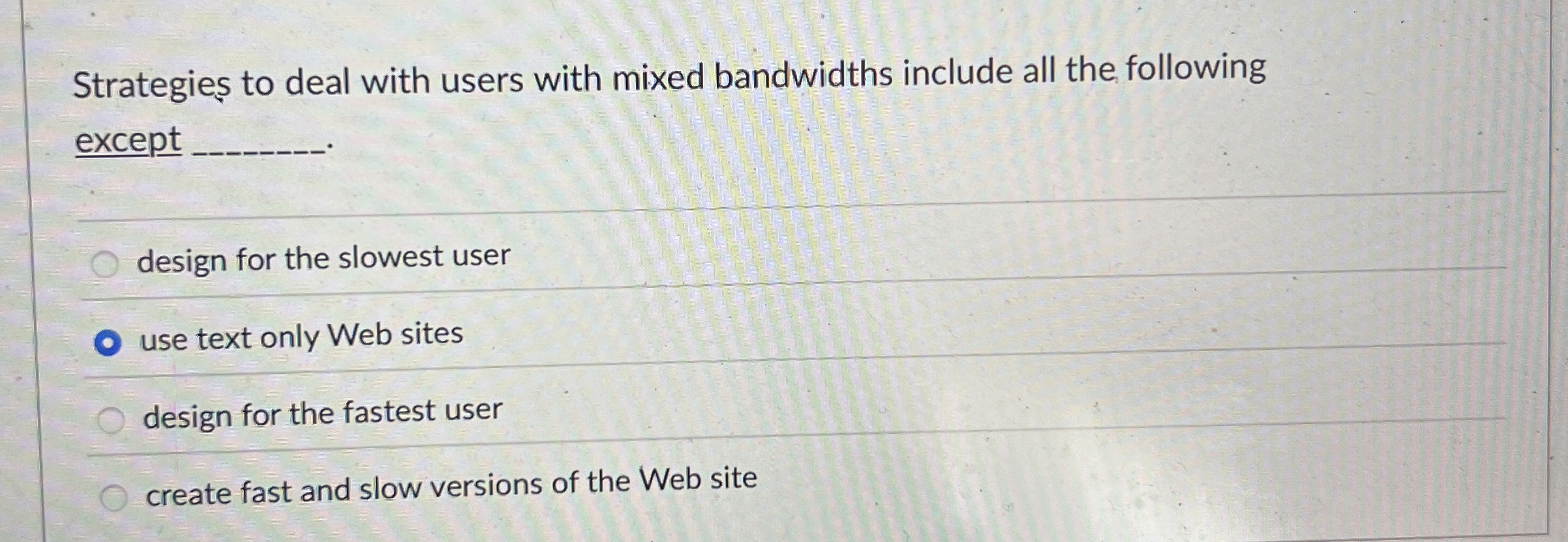 Strategies to deal with users with mixed