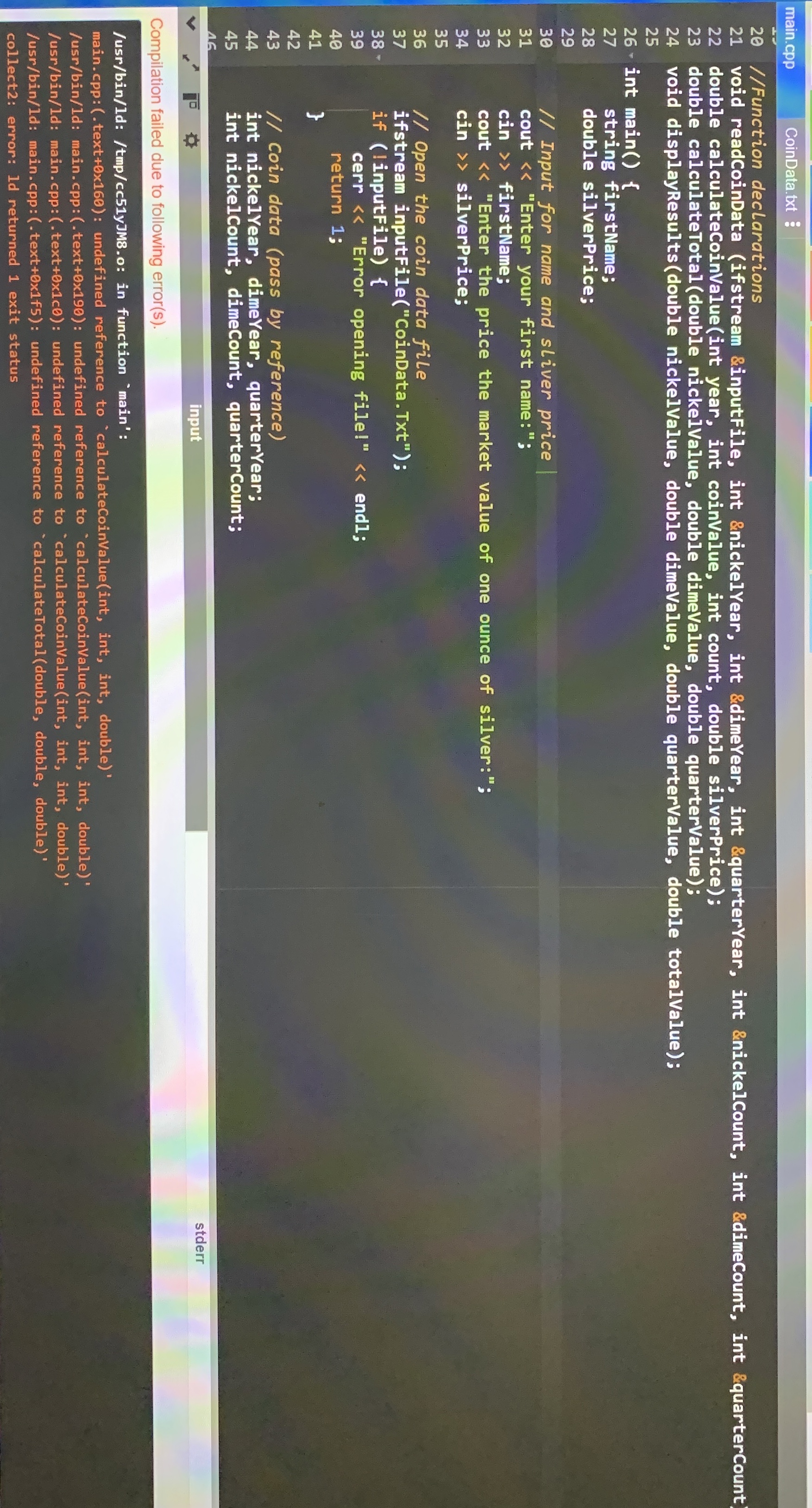 What does this mean / usr / bin / 1 d: / tmp / cc