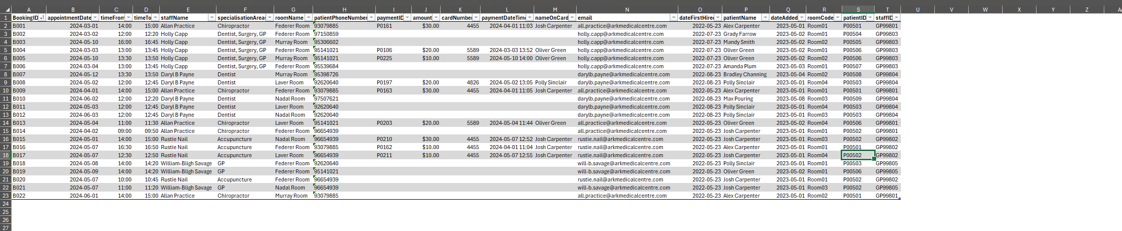 State which normal form the table is in , convert