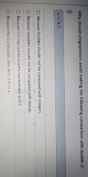 Why should programmers avoid making the following