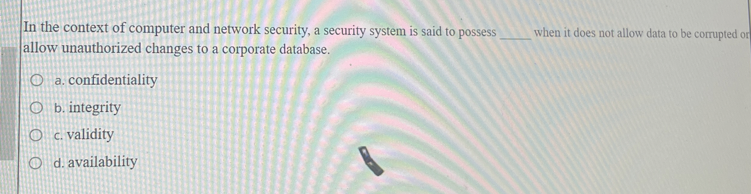In the context of computer and network security,