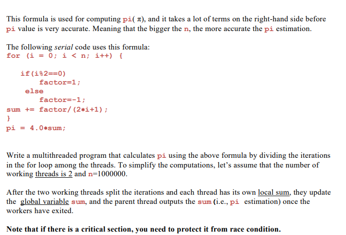 This formula is used for computing pi ( pi ) ,