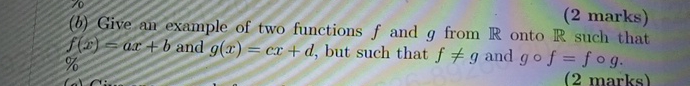 ( 2 marks ) ( b ) Give an example of two