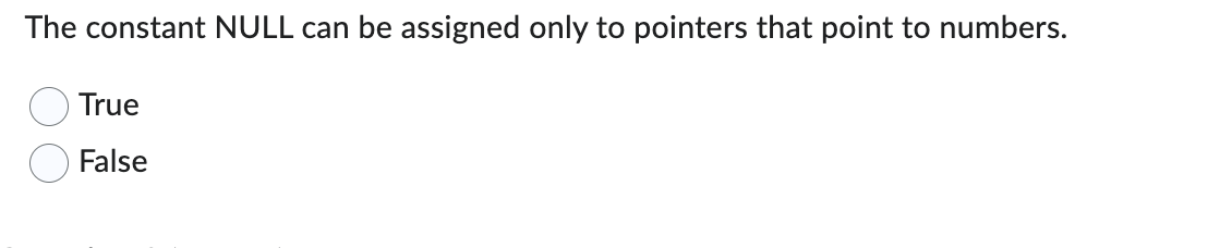 The constant NULL can be assigned only to