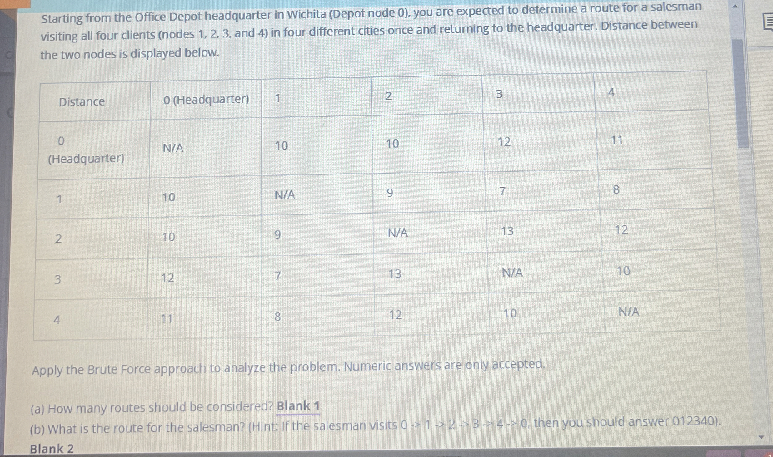 Starting from the Office Depot headquarter in