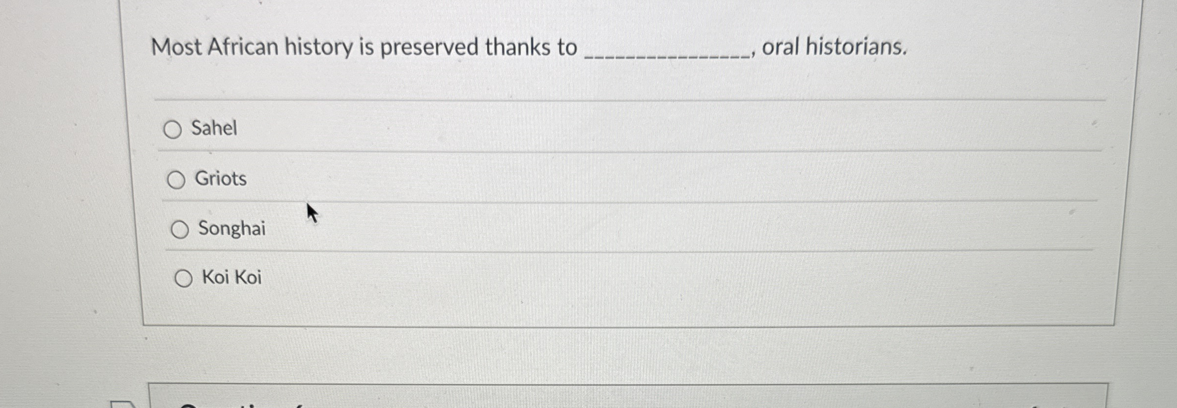 Most African history is preserved thanks to oral