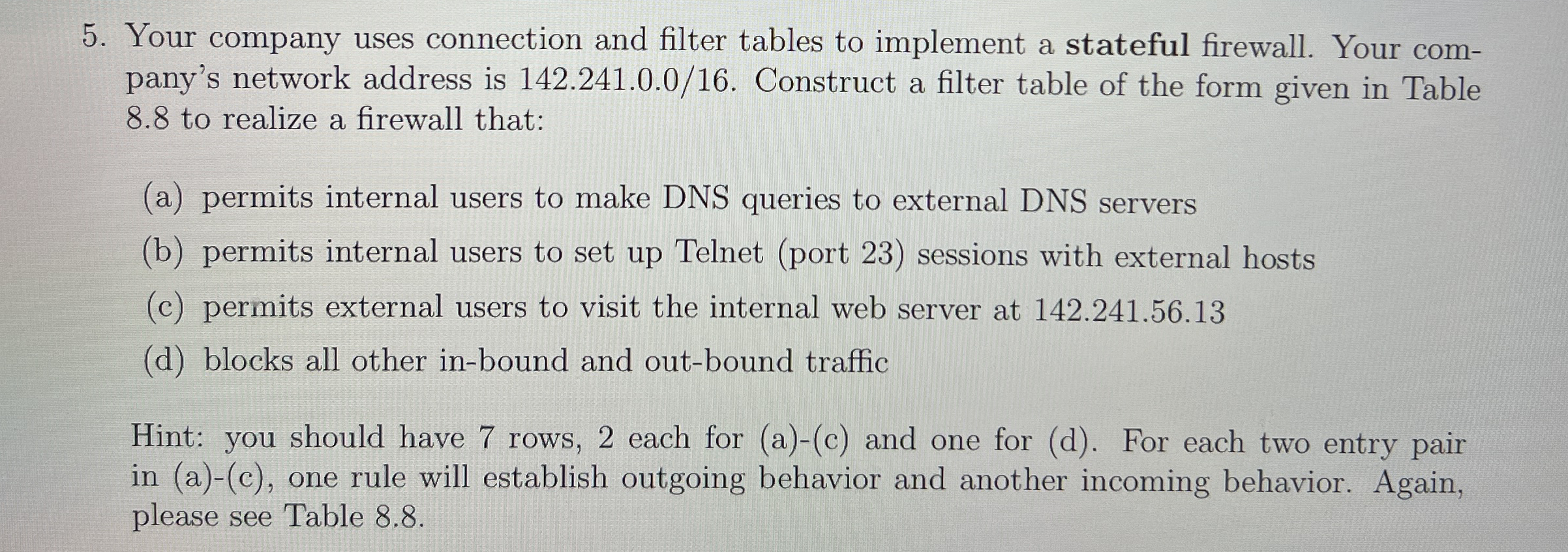 Your company uses connection and filter tables to
