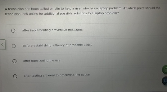 A technician has been called on site to help a