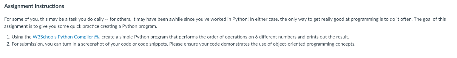 create a simple Python program that performs the