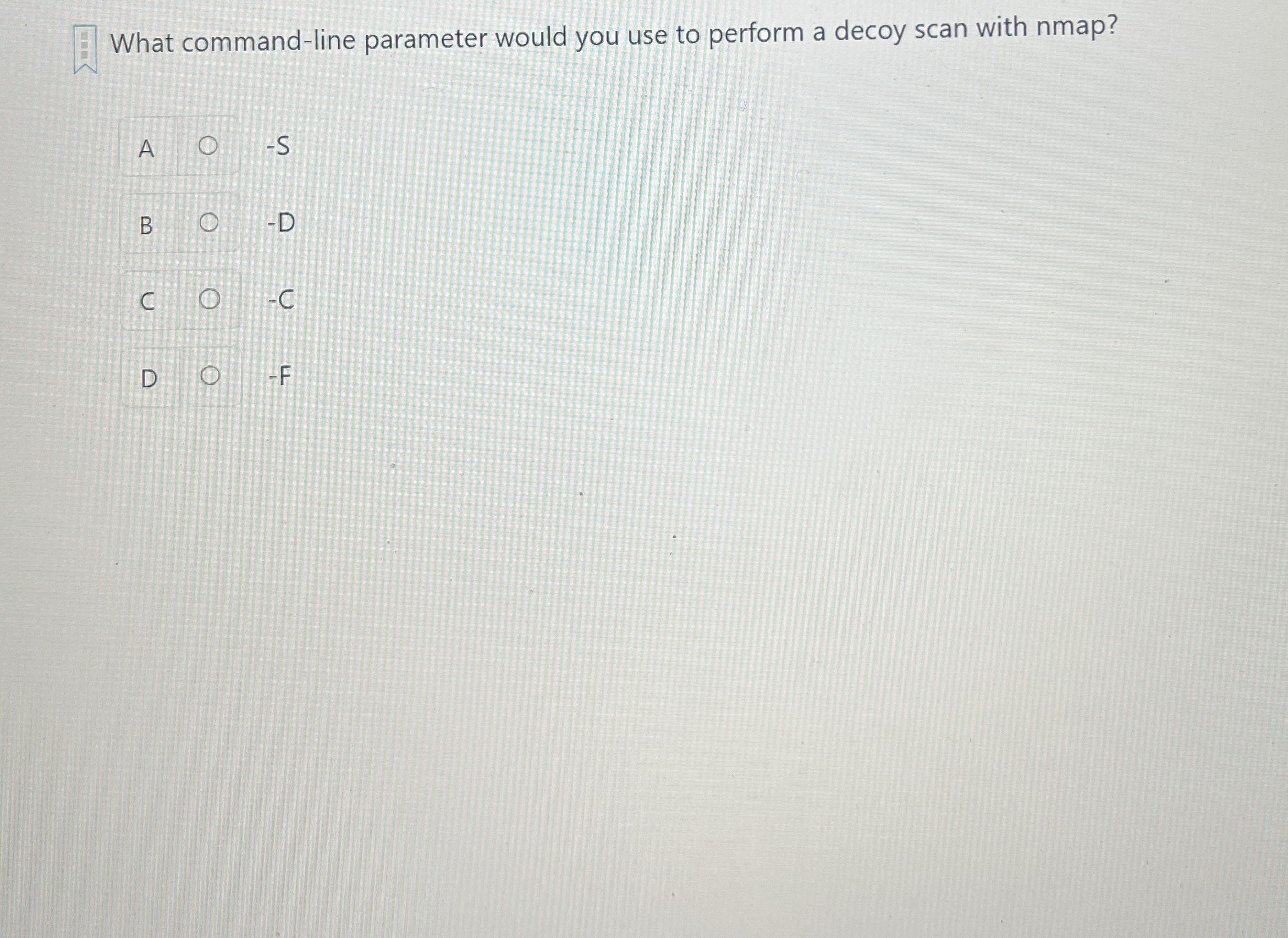 What command - line parameter would you use to