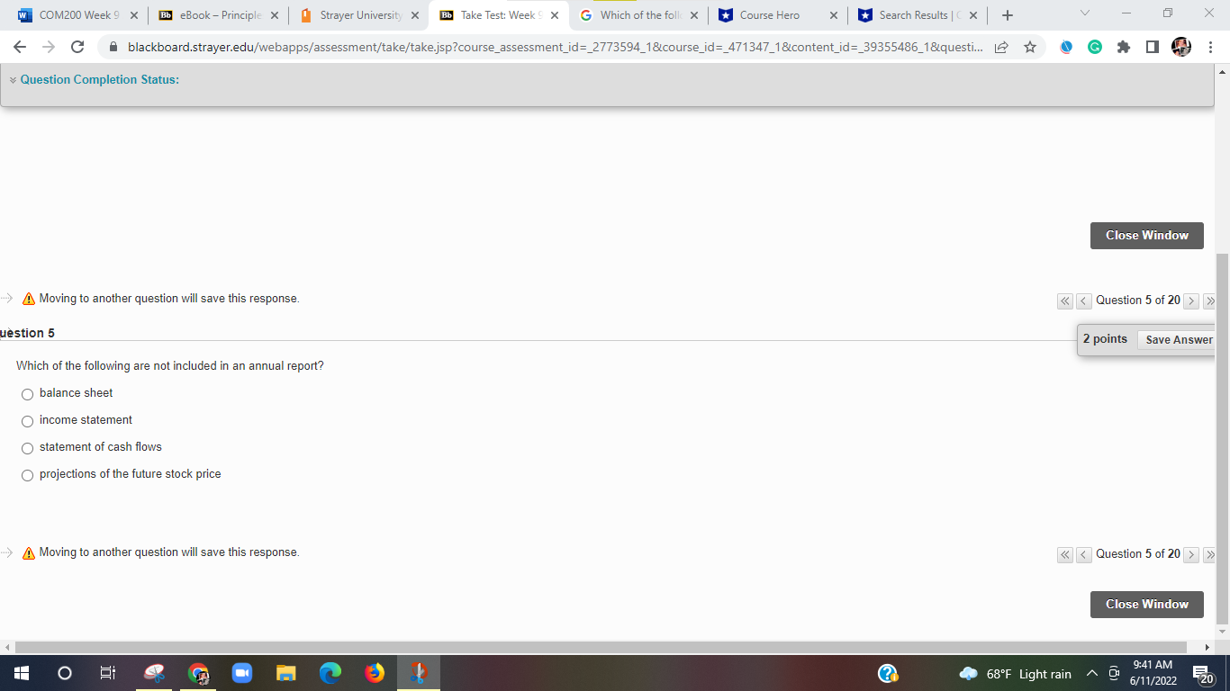 w COM200 Week 9 X Bb eBook - Principle x Strayer