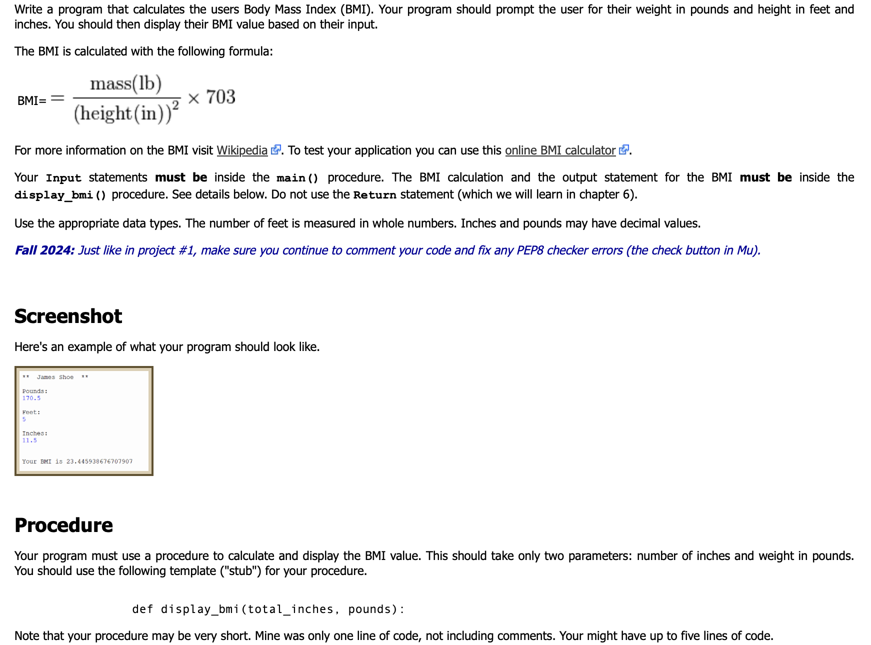 Write a program in Python using Mu editor and in