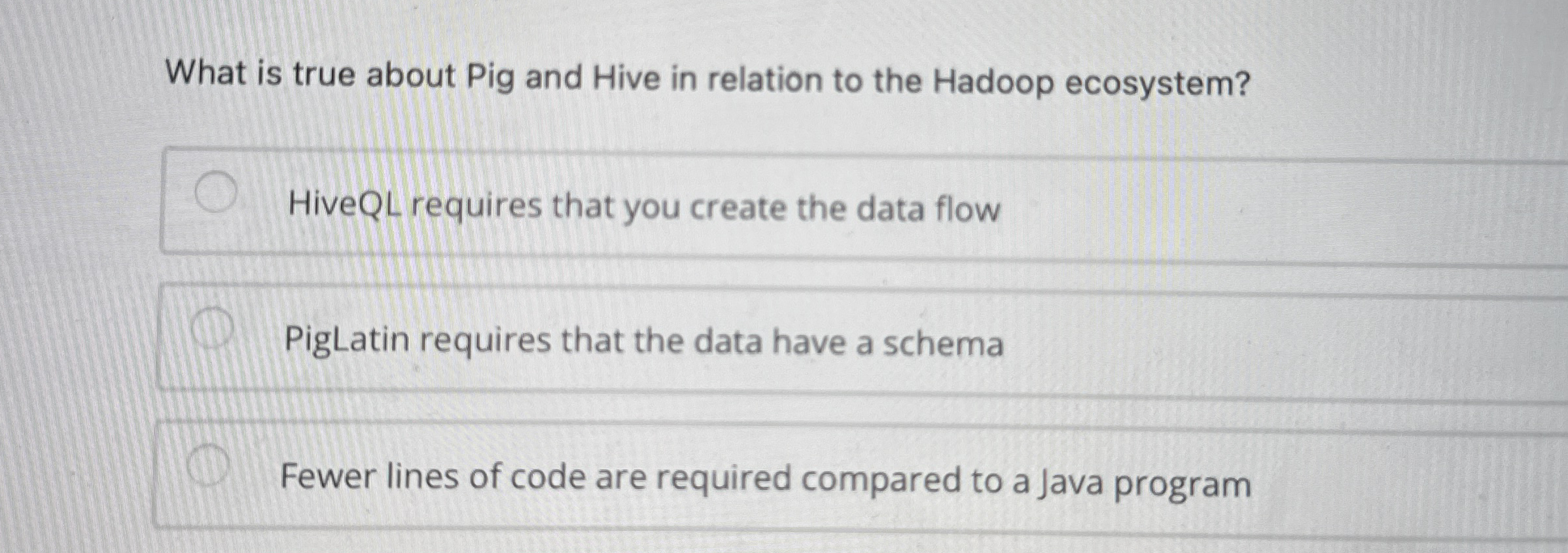 What is true about Pig and Hive in relation to