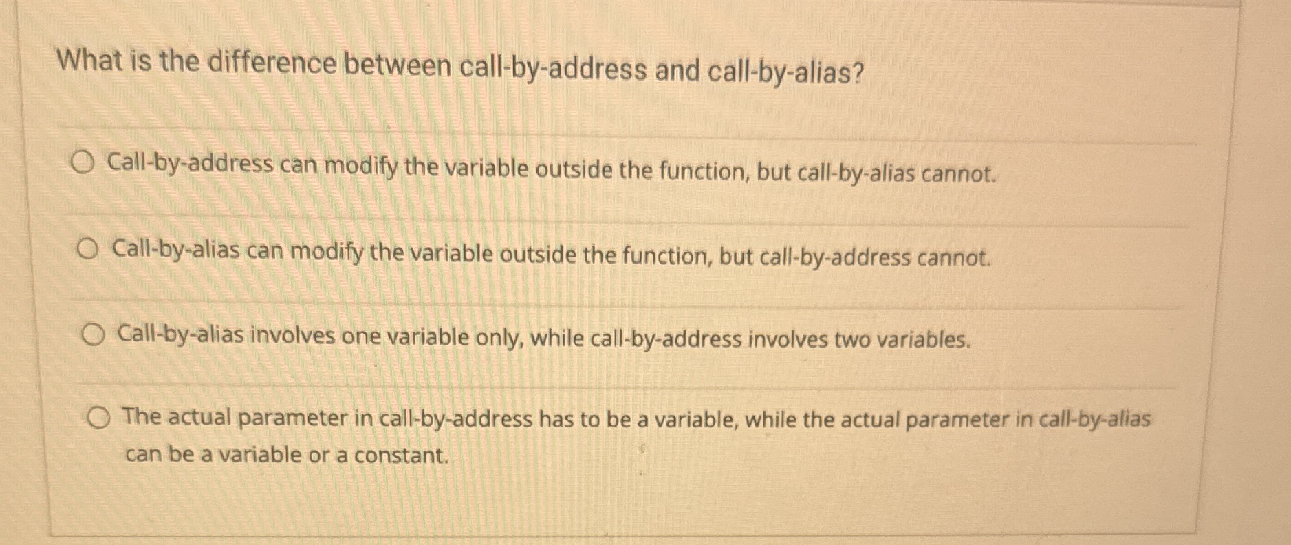 What is the difference between call - by -