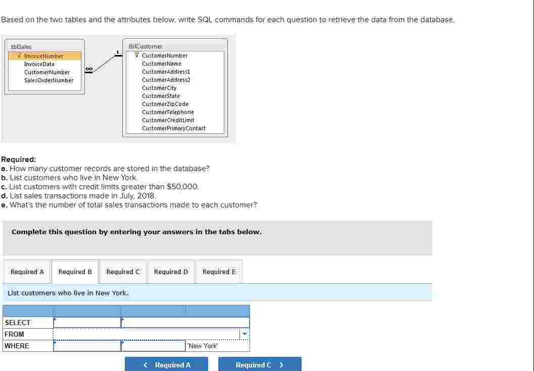 Based on the two tables and the attributes below.