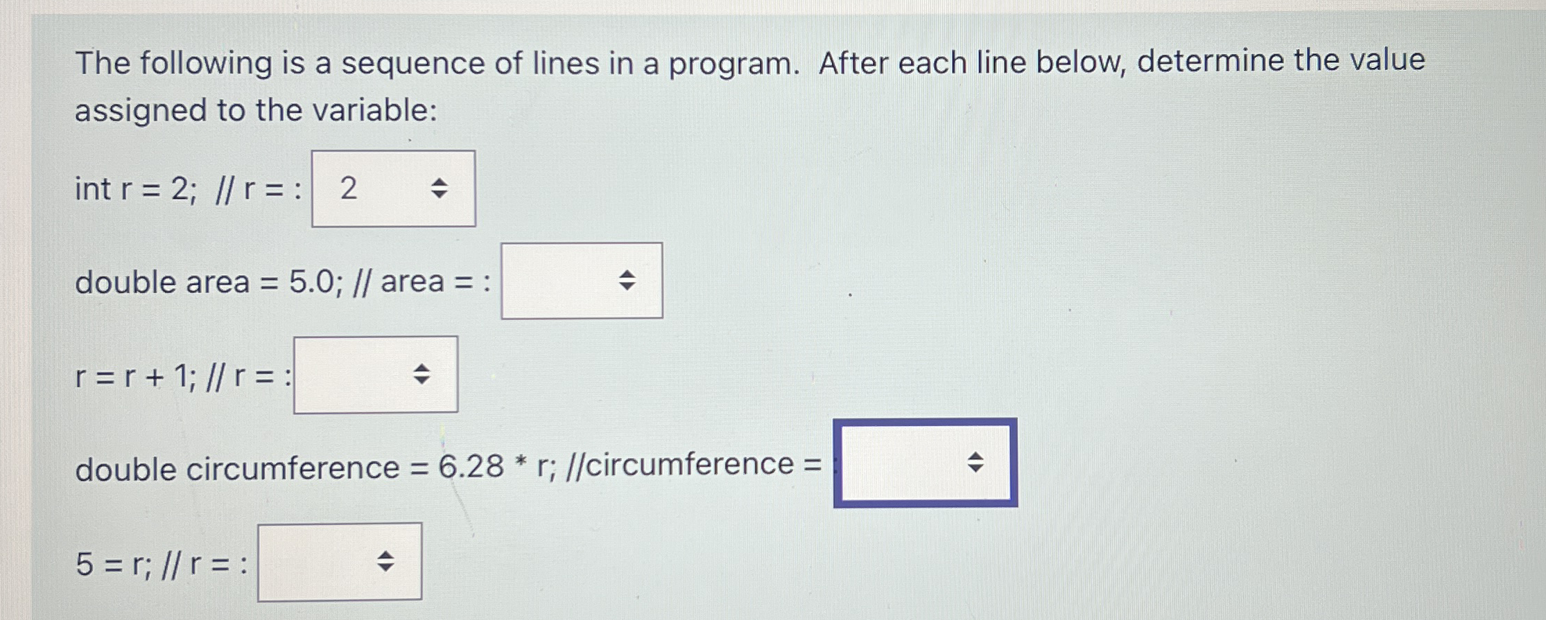 The following is a sequence of lines in a