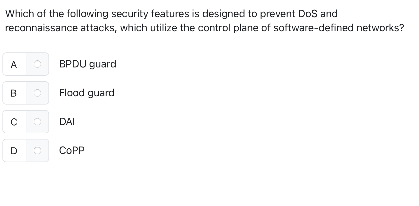 Which of the following security features is
