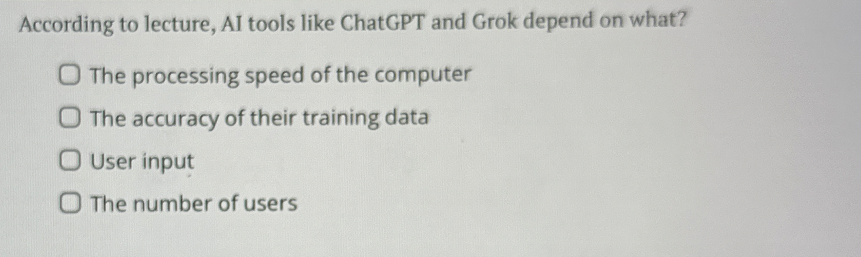 According to lecture, AI tools like ChatGPT and