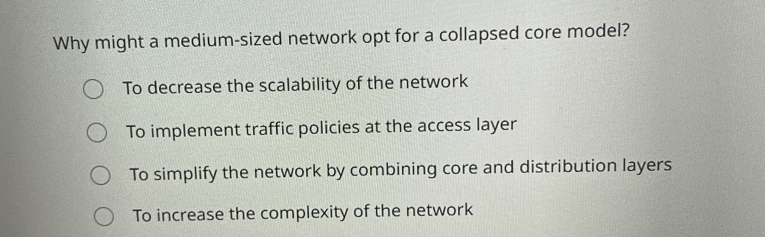 Why might a medium - sized network opt for a