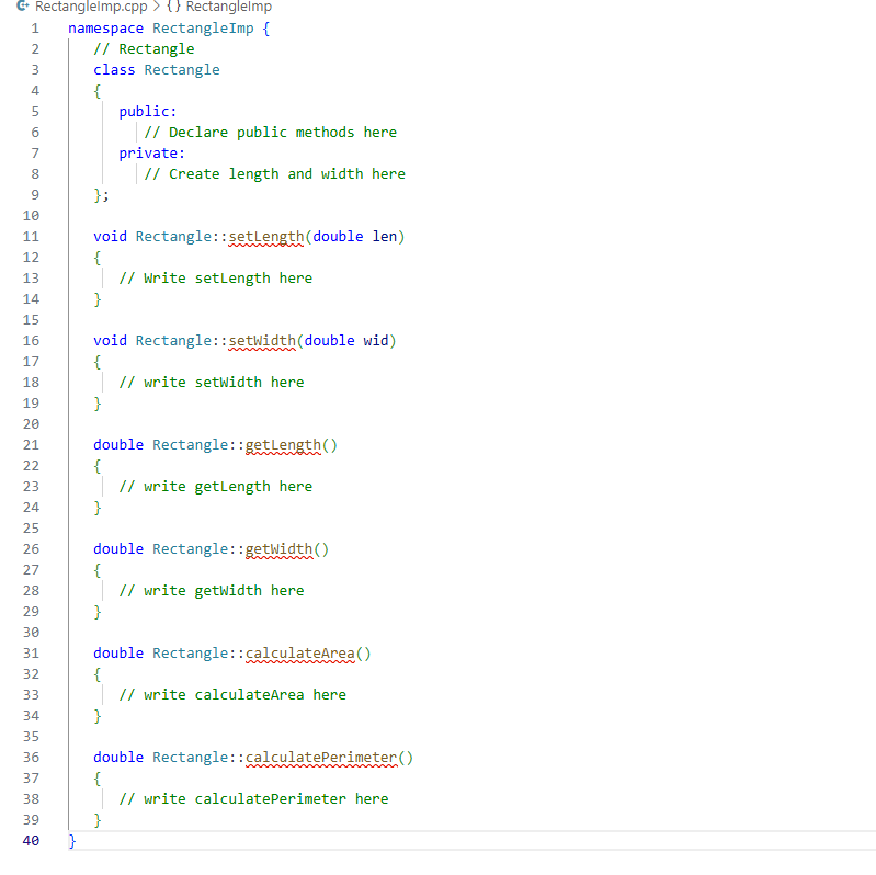 ` ` ` Rectanglelmp.cpp > { } Rectanglelmp 1