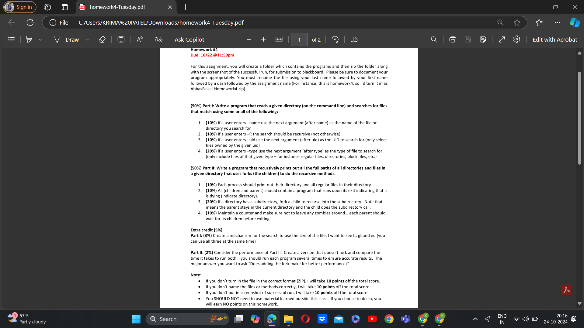 For this assignment, you will create 2 code in c