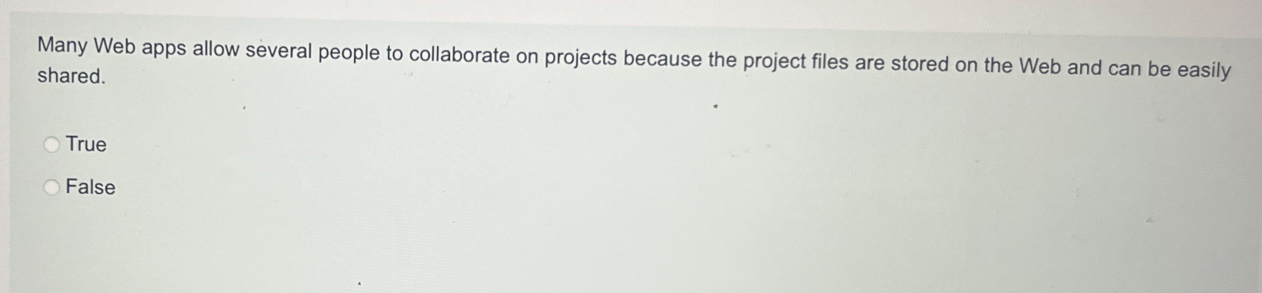 Many Web apps allow several people to collaborate