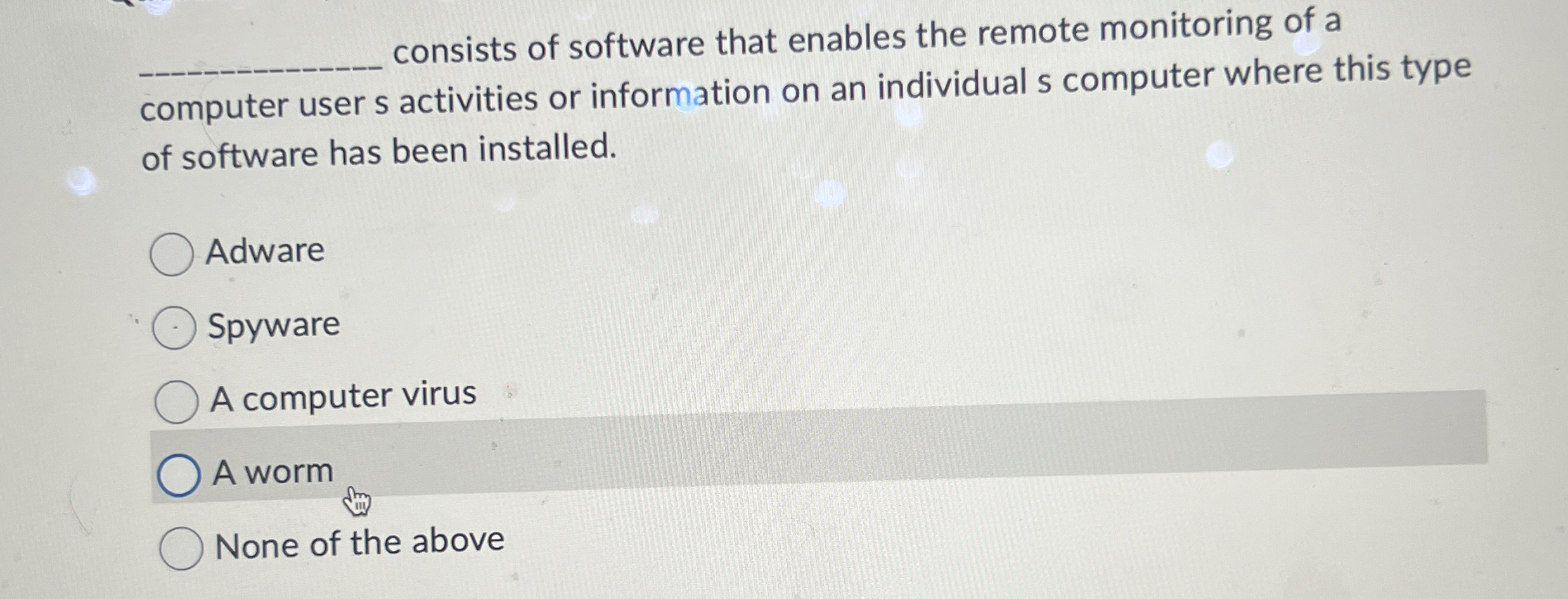 consists of software that enables the remote