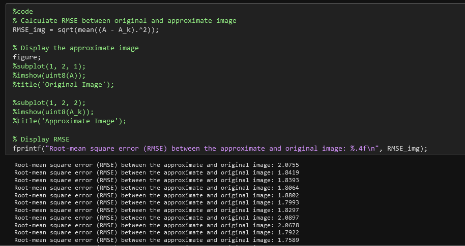 When I run my code in MATLAB it creates a loop of