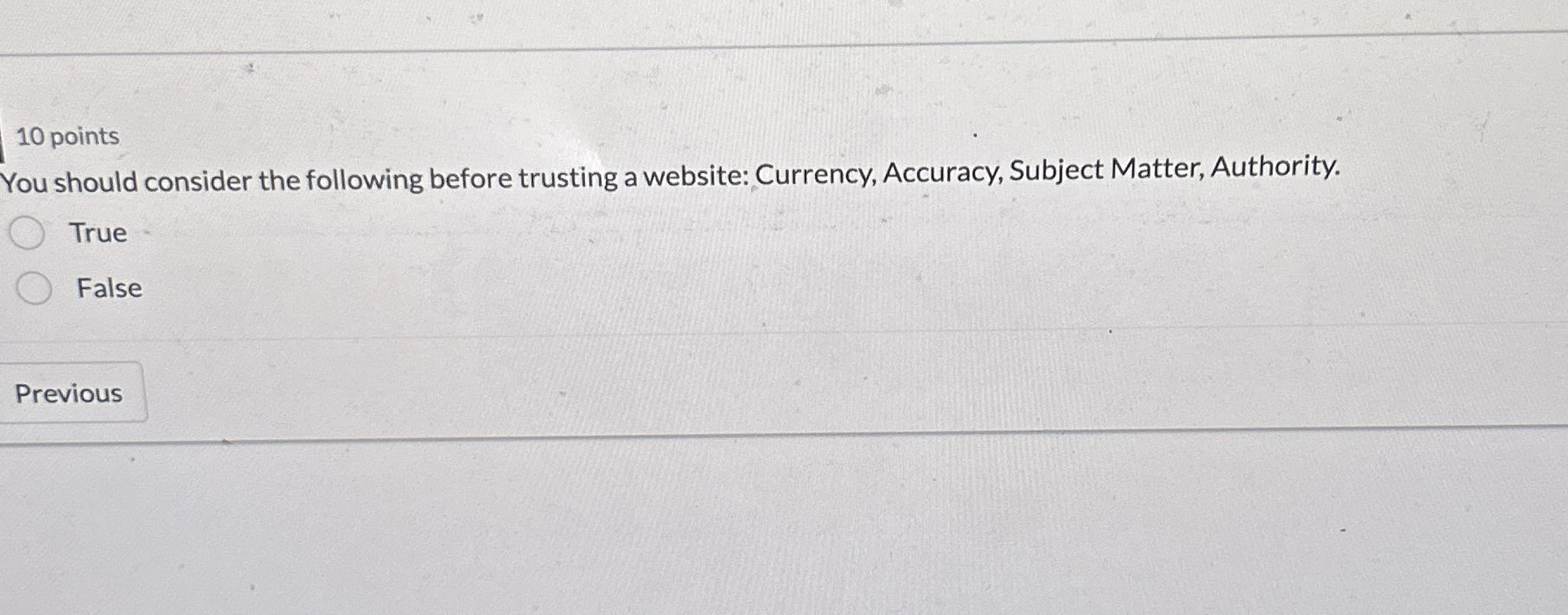 1 0 points You should consider the following