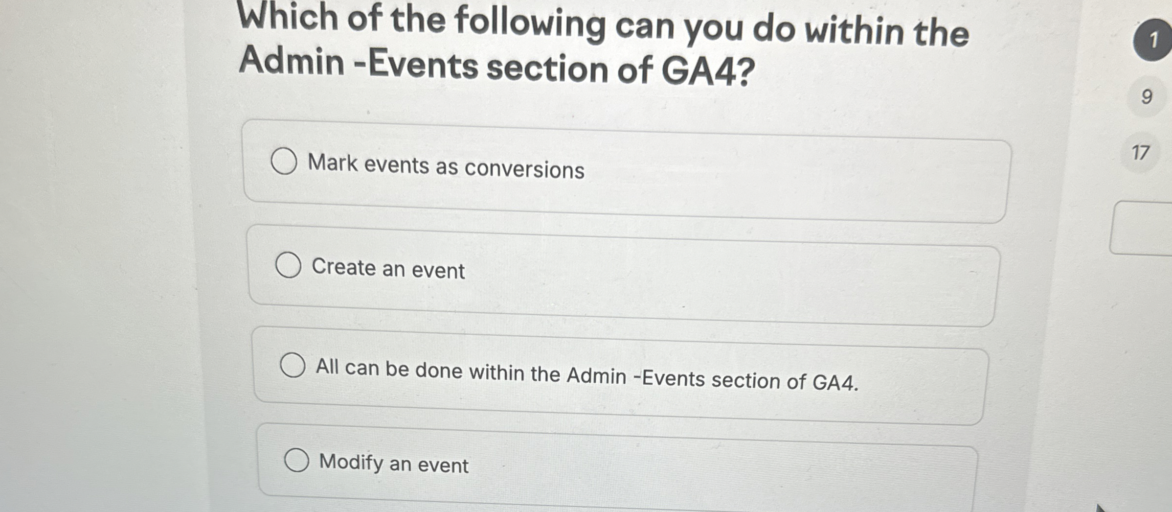 Which of the following can you do within the